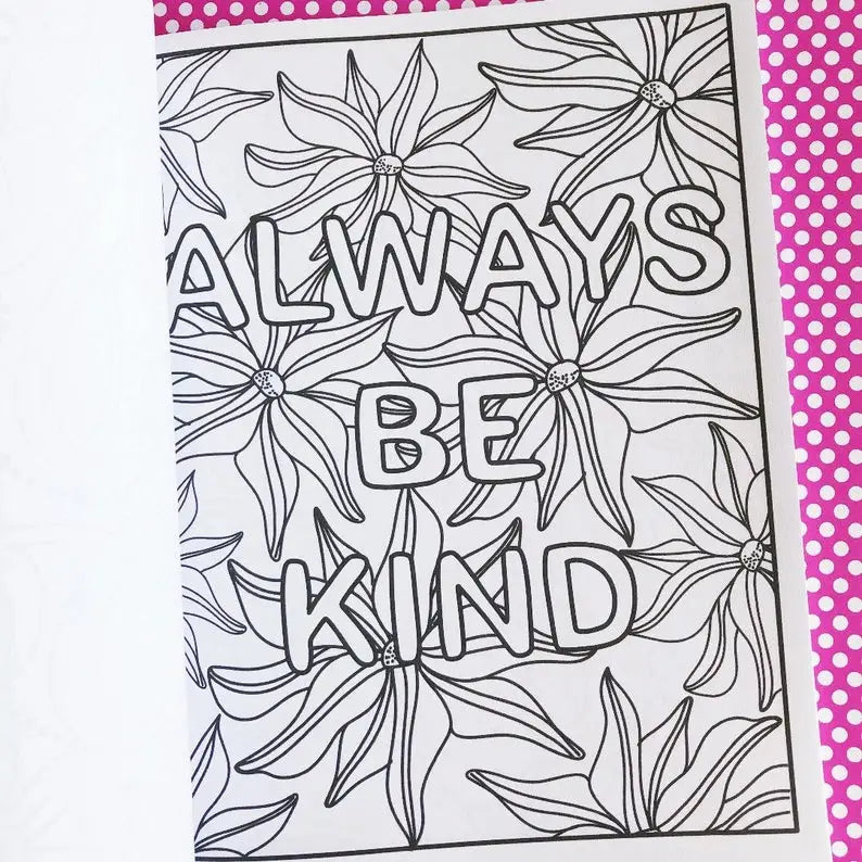 Positive Vibes: An Uplifting Inspirational Coloring Book