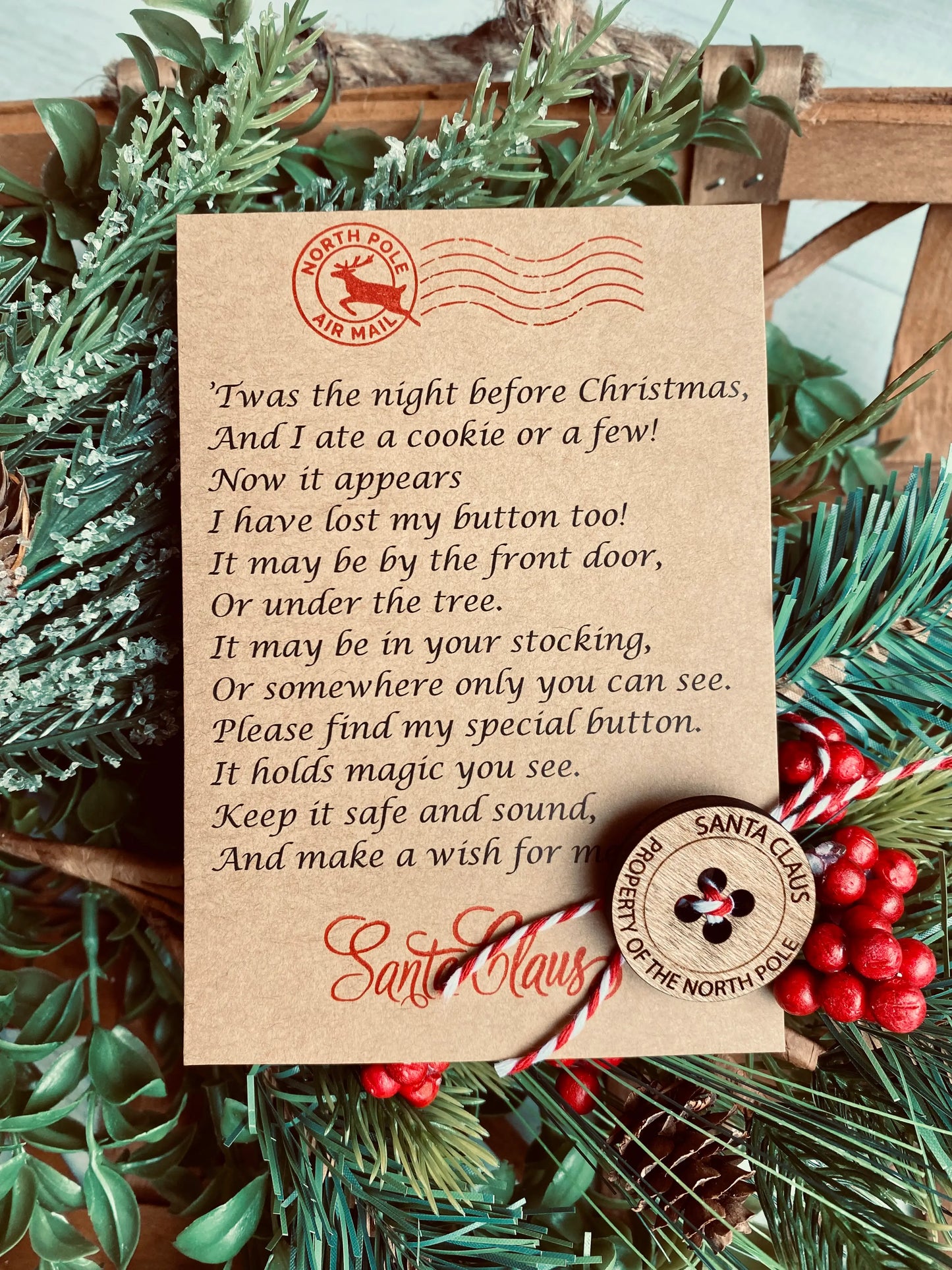 Santa’s Lost Button - Christmas Morning Surprise