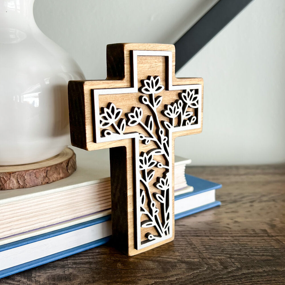 Floral Cross Mini