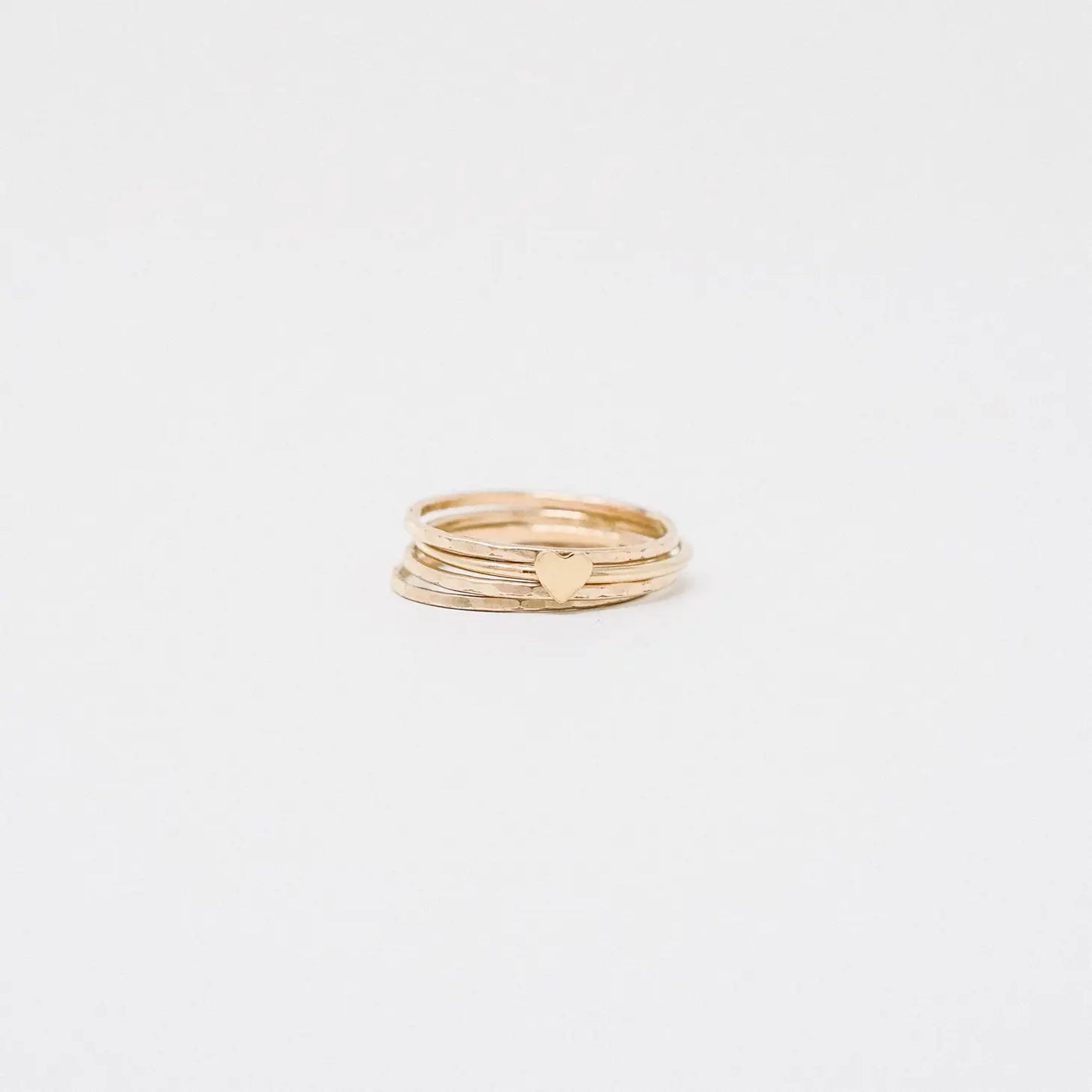 Autumn and June friendship Heart Ring