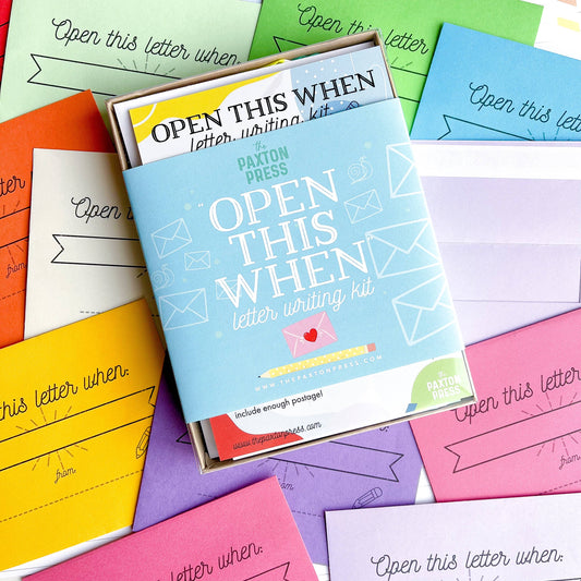 "Open This When" Letter Writing Kit