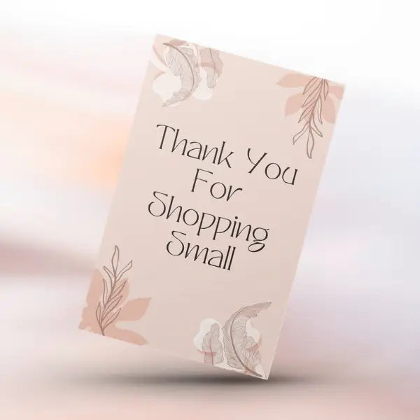 Thank You Nude Floral Insert Cards