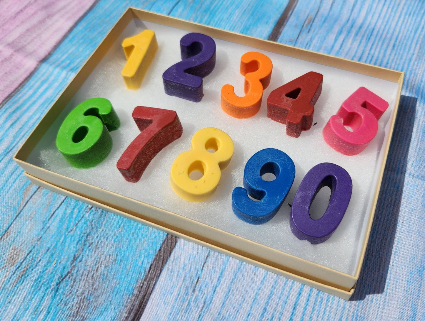 Crayon Numbers, One Through Nine , Party Favors, Crayon Name