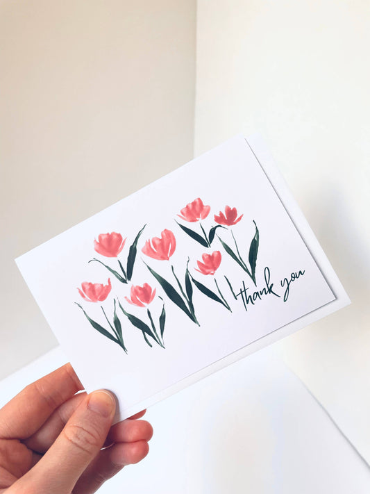 Tulip Thank You Card