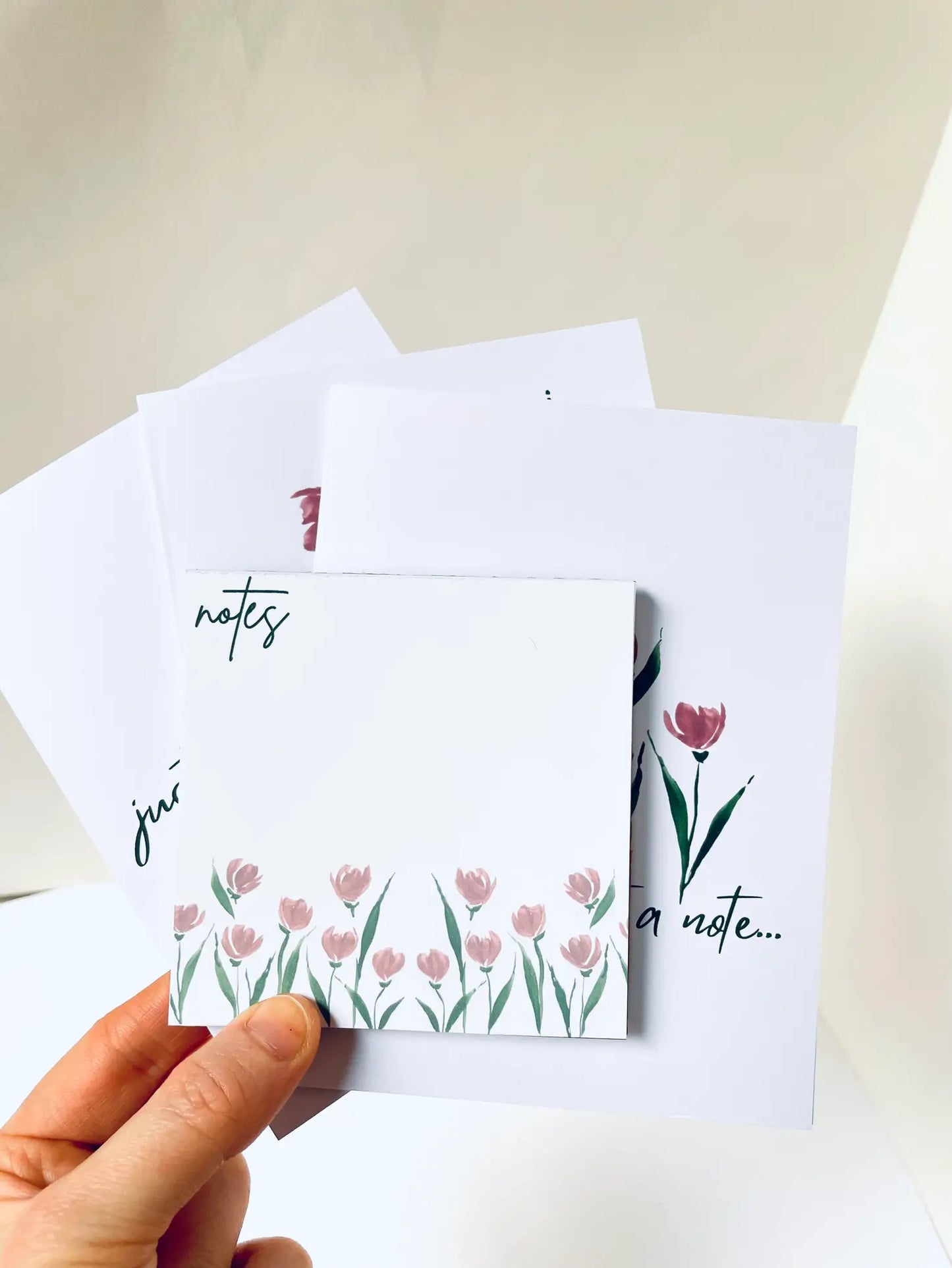 Simple Tulip Stationery Sets, Notepads and Card Box Set