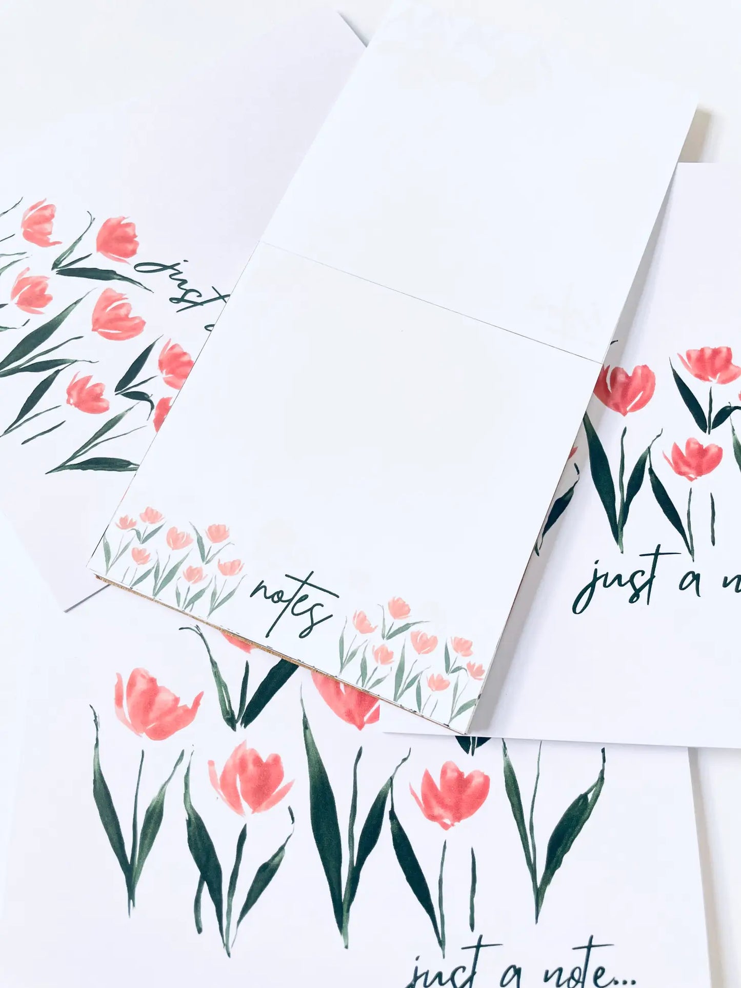 Simple Tulip Stationery Sets, Notepads and Card Box Set