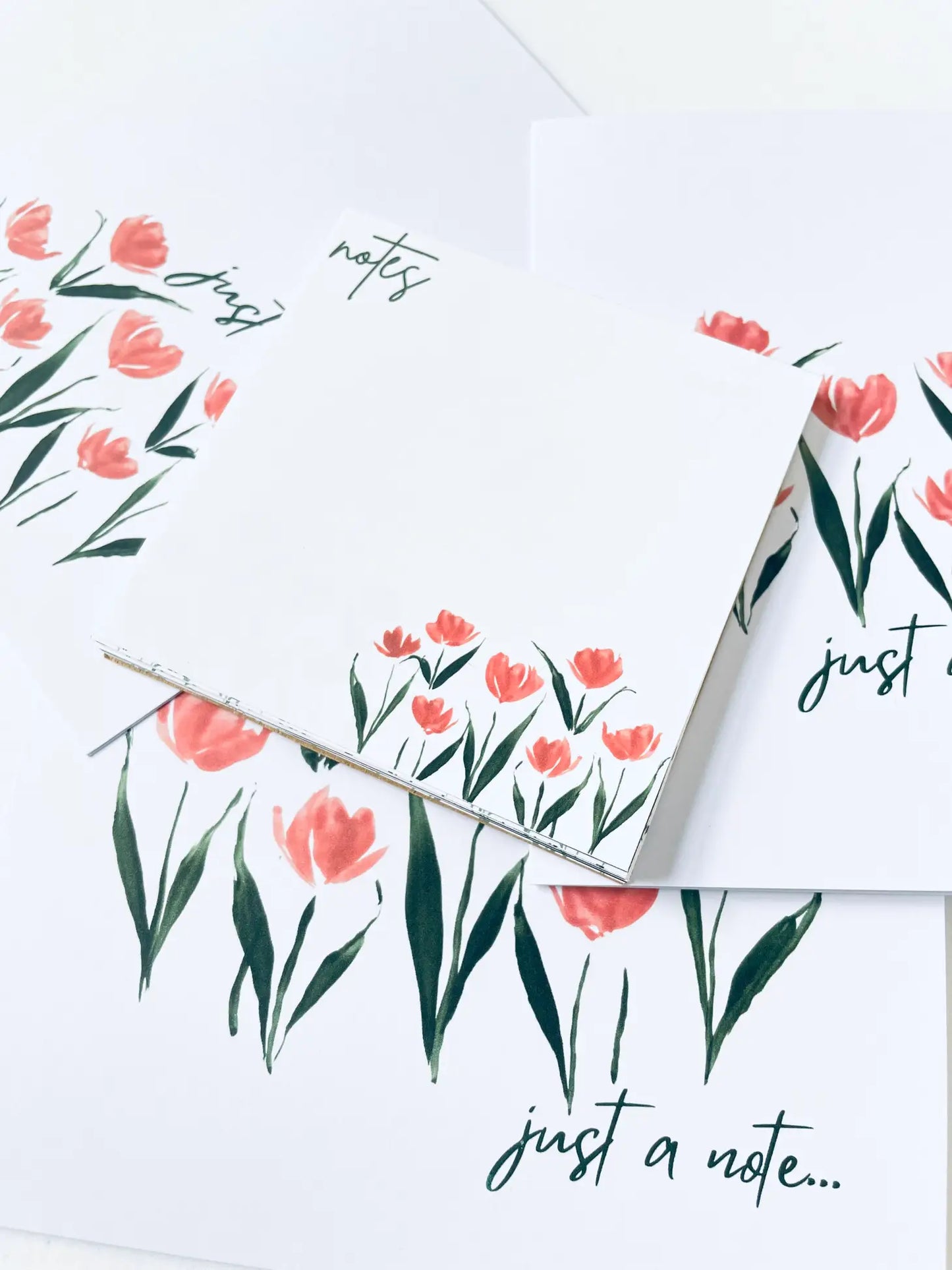 Simple Tulip Stationery Sets, Notepads and Card Box Set
