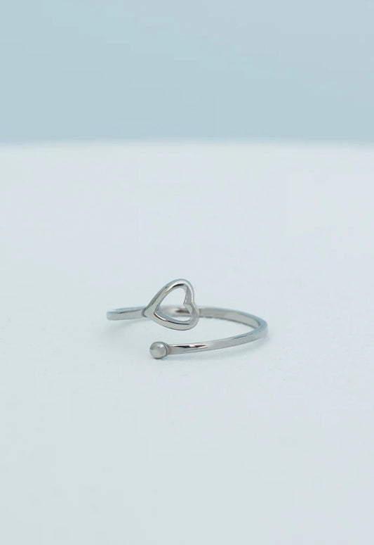 Ada Silver Heart Ring starfish project