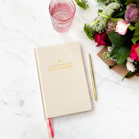 90-Day PowerSheets® Goal Planner | Natural Linen