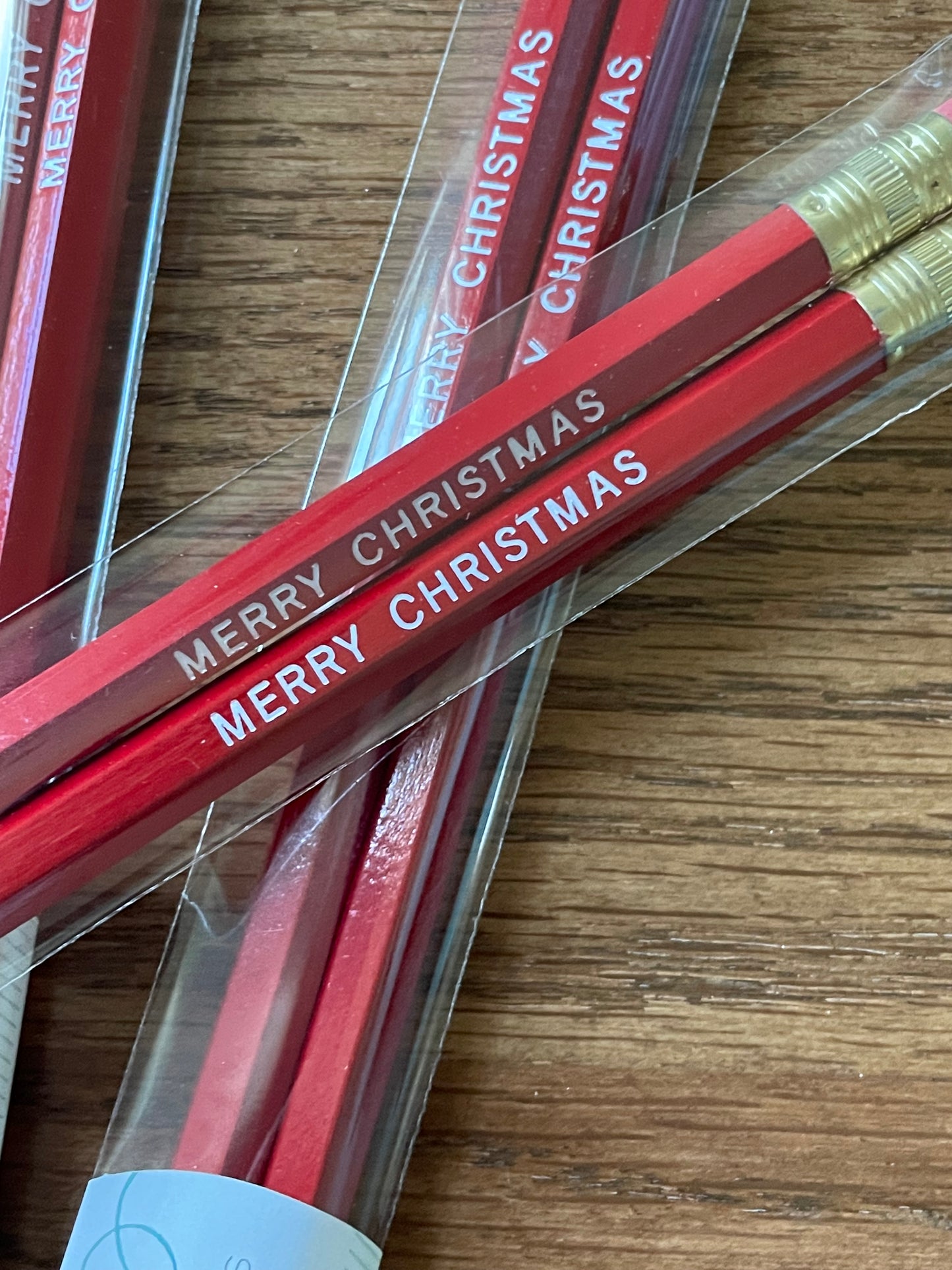 Merry Christmas Pencils, set of 2