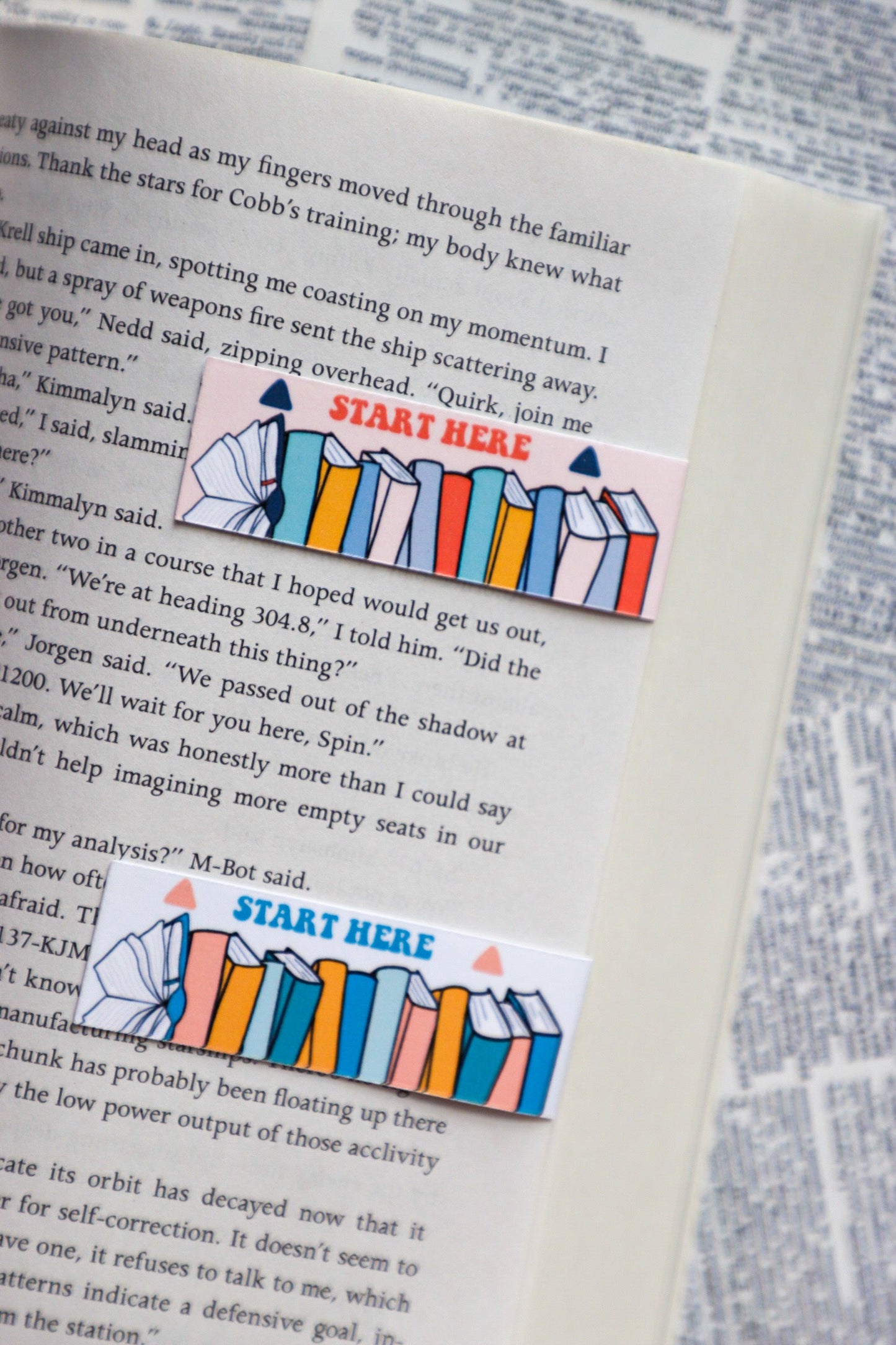 Start Here Page Holder Duo Magnetic Bookmarks