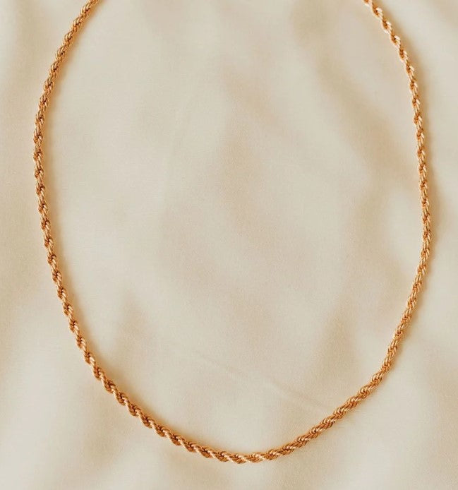 Naomi Gold Filled Rope Necklace