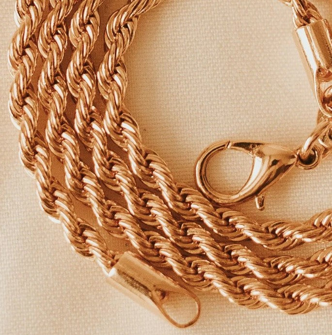 Naomi Gold Filled Rope Necklace