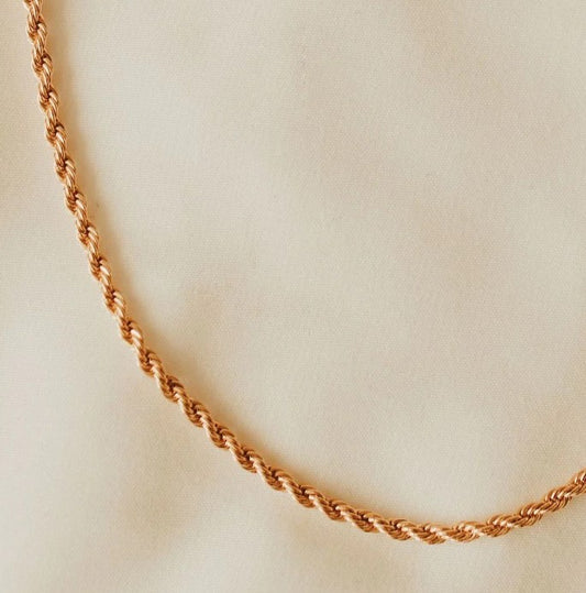 Naomi Gold Filled Rope Necklace