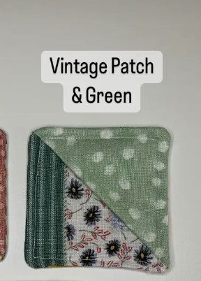 Corner Bookmark // Handmade Sewn Bookmark vintage patch green