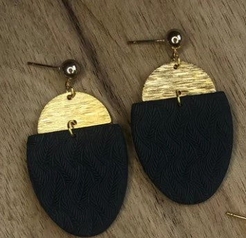 Katie Earrings - Gray or Black