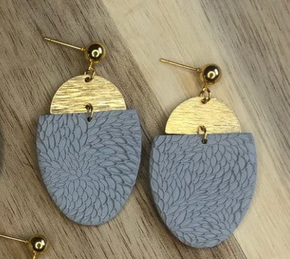 Katie Earrings - Gray or Black