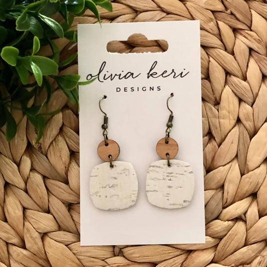 Nora - White Birch Earrings