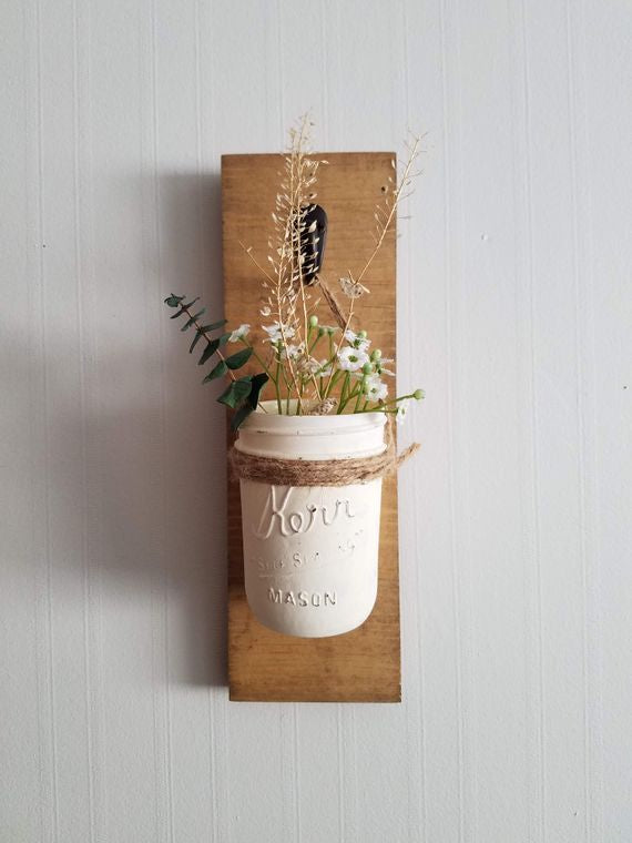 Mason Jar Wall Sconce DIY Kit Early American shade