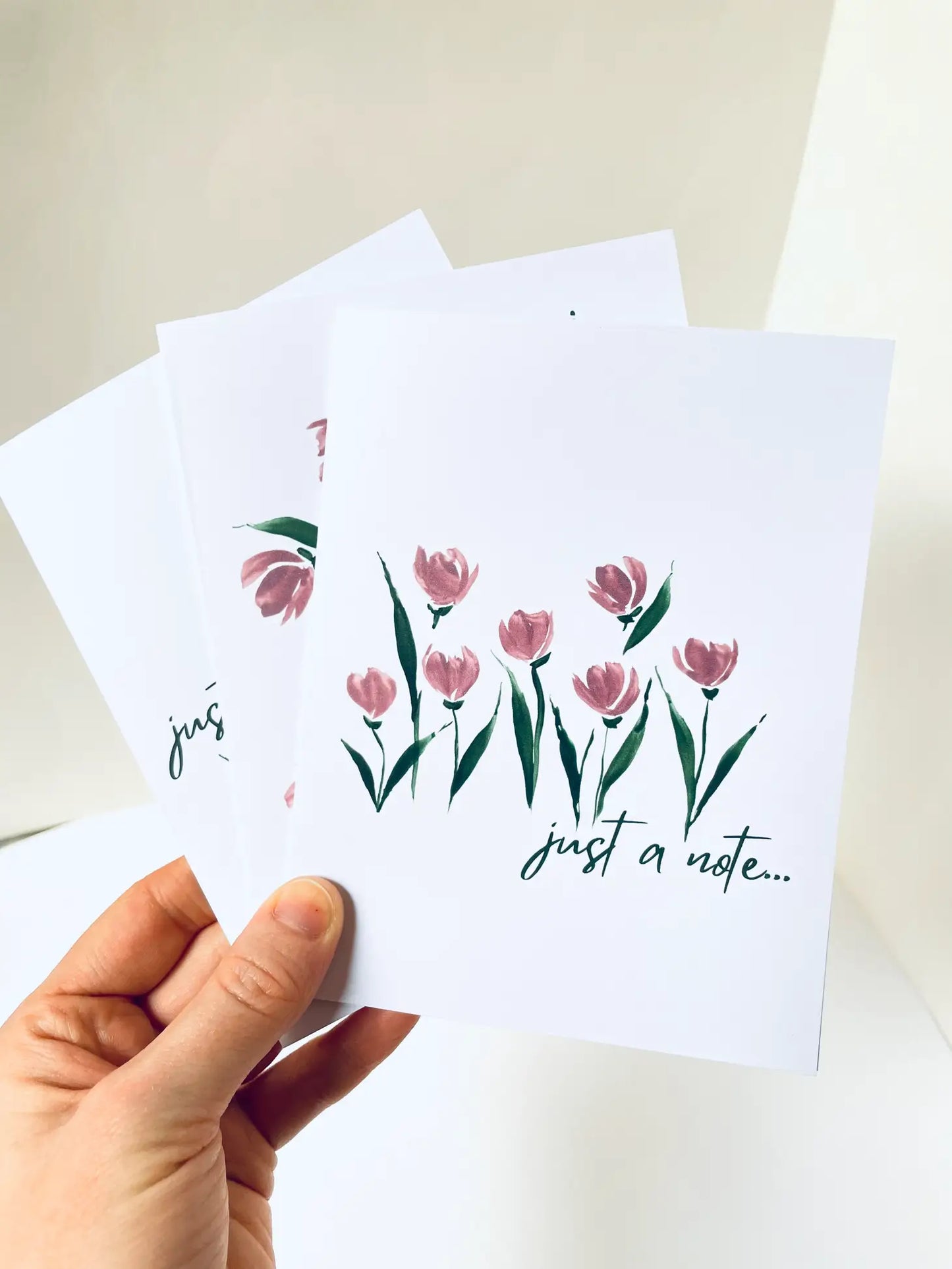 Simple Tulip Stationery Sets, Notepads and Card Box Set