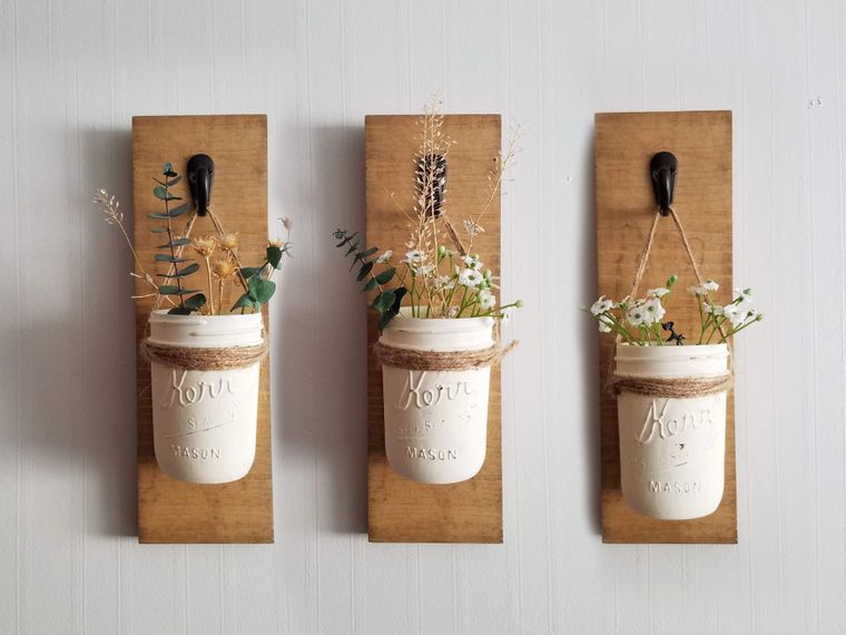 Mason Jar Wall Sconce DIY Kit Early American shade