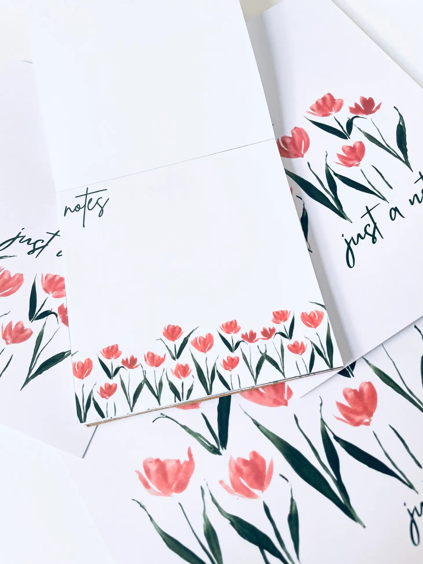 Simple Tulip Stationery Sets, Notepads and Card Box Set