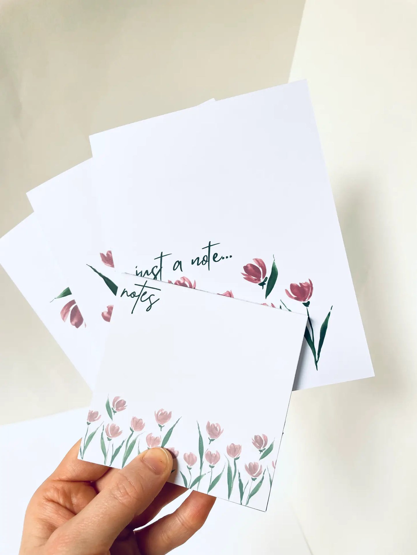 Simple Tulip Stationery Sets, Notepads and Card Box Set