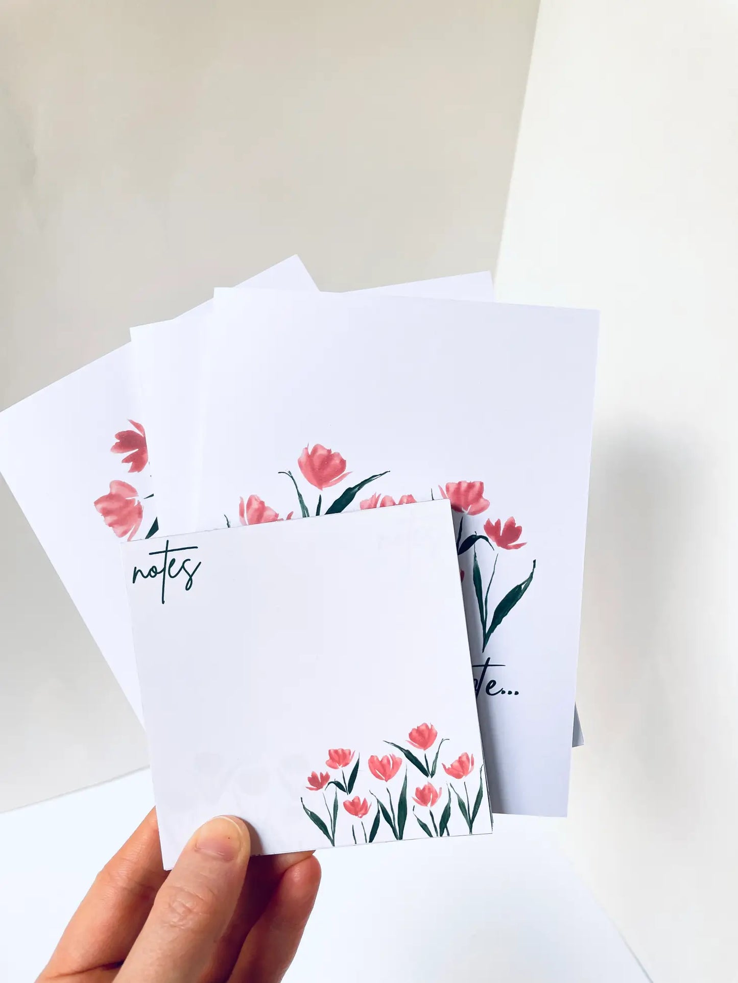 Simple Tulip Stationery Sets, Notepads and Card Box Set