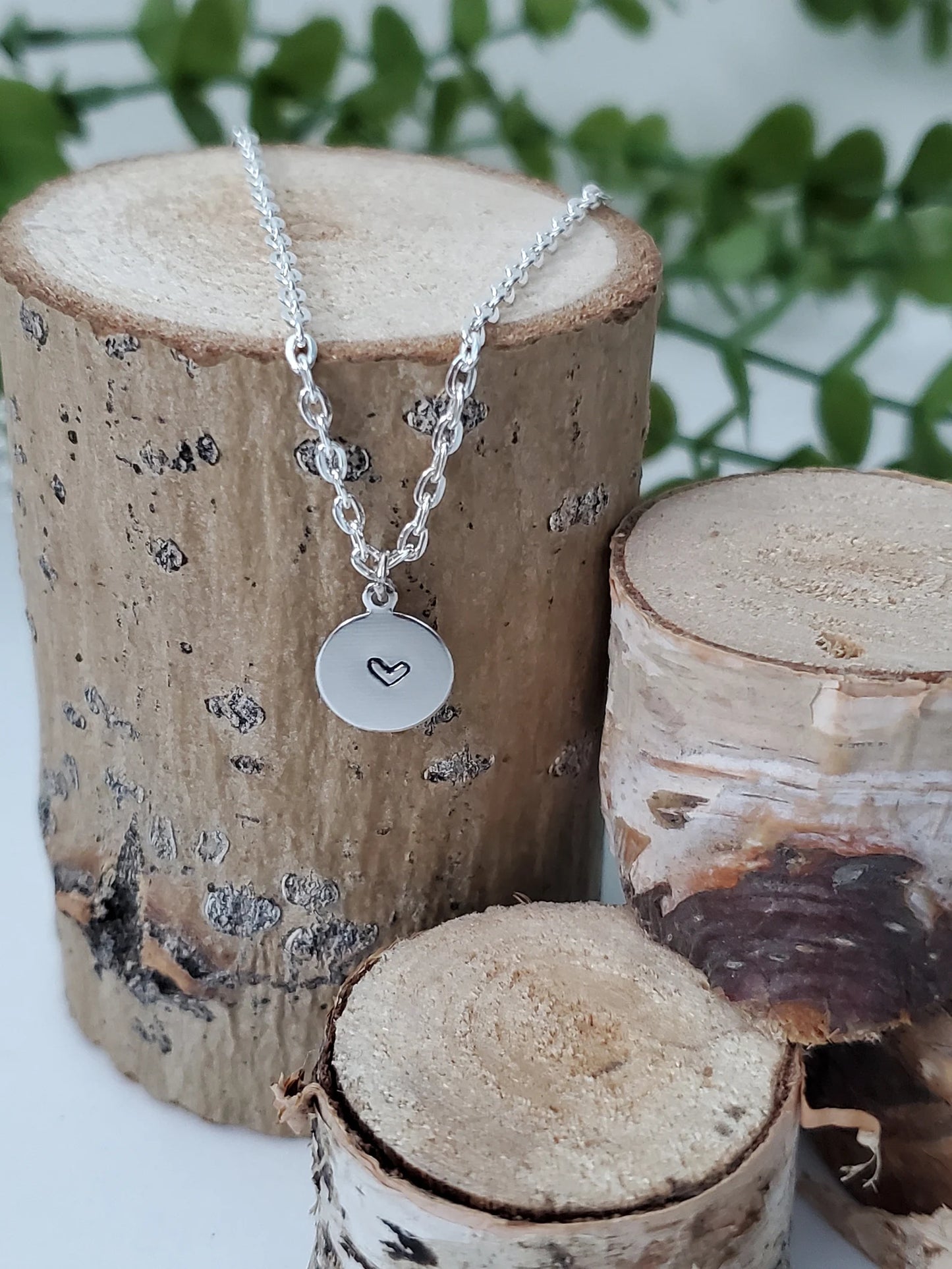 Mini Hand Stamped Necklace