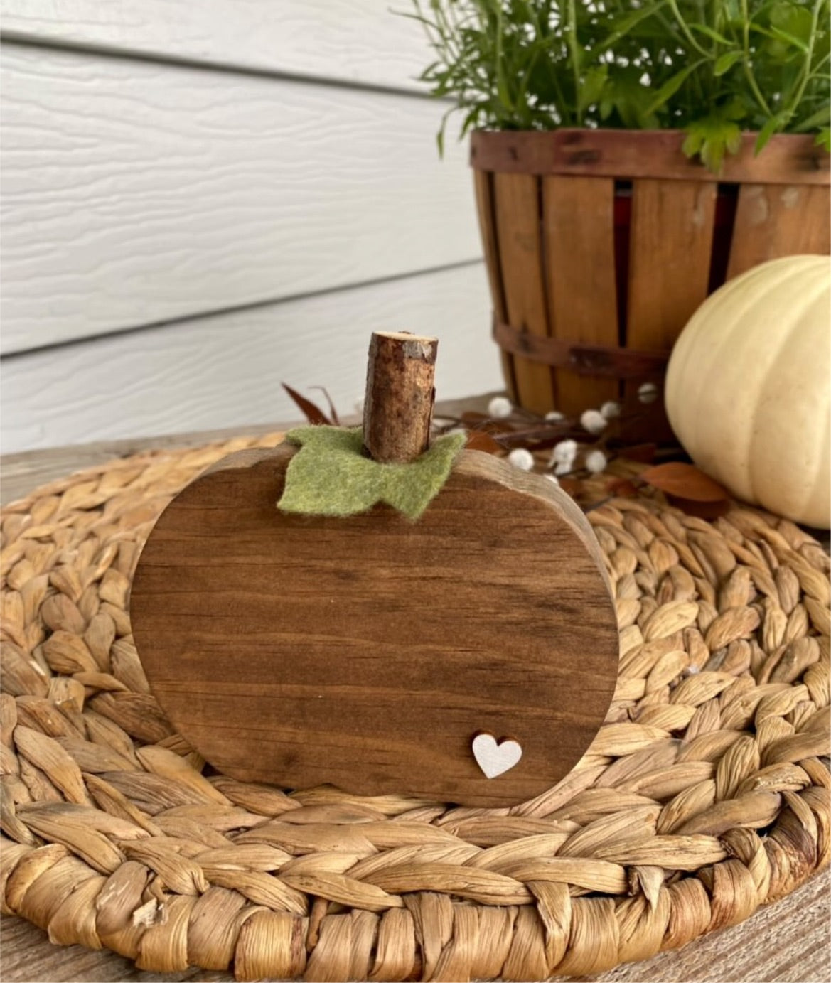 Mini Wooden Pumpkin - Available in Walnut