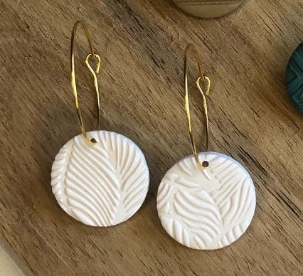 Clay Dangles in White