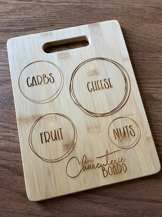 Cutting Board- Charcuterie Circles 8.5 x 11