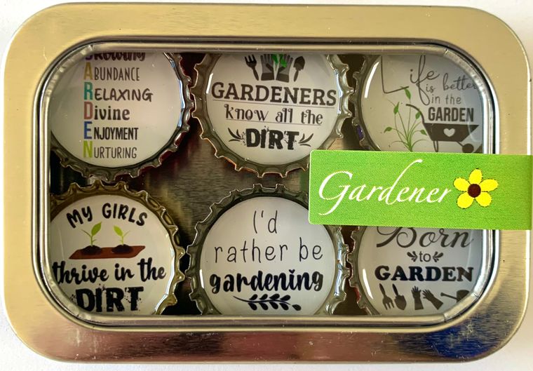 Garden magnet set - 6 pack
