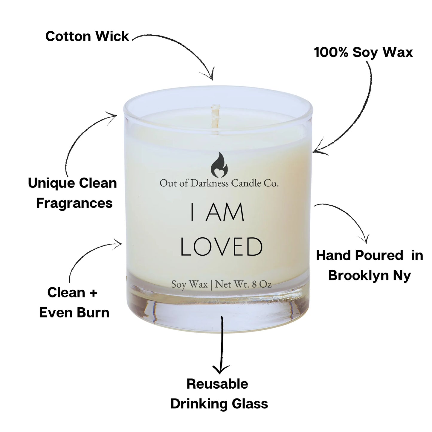 I AM LOVED Affirmation Candle