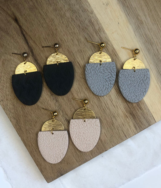 Katie Earrings - Gray or Black