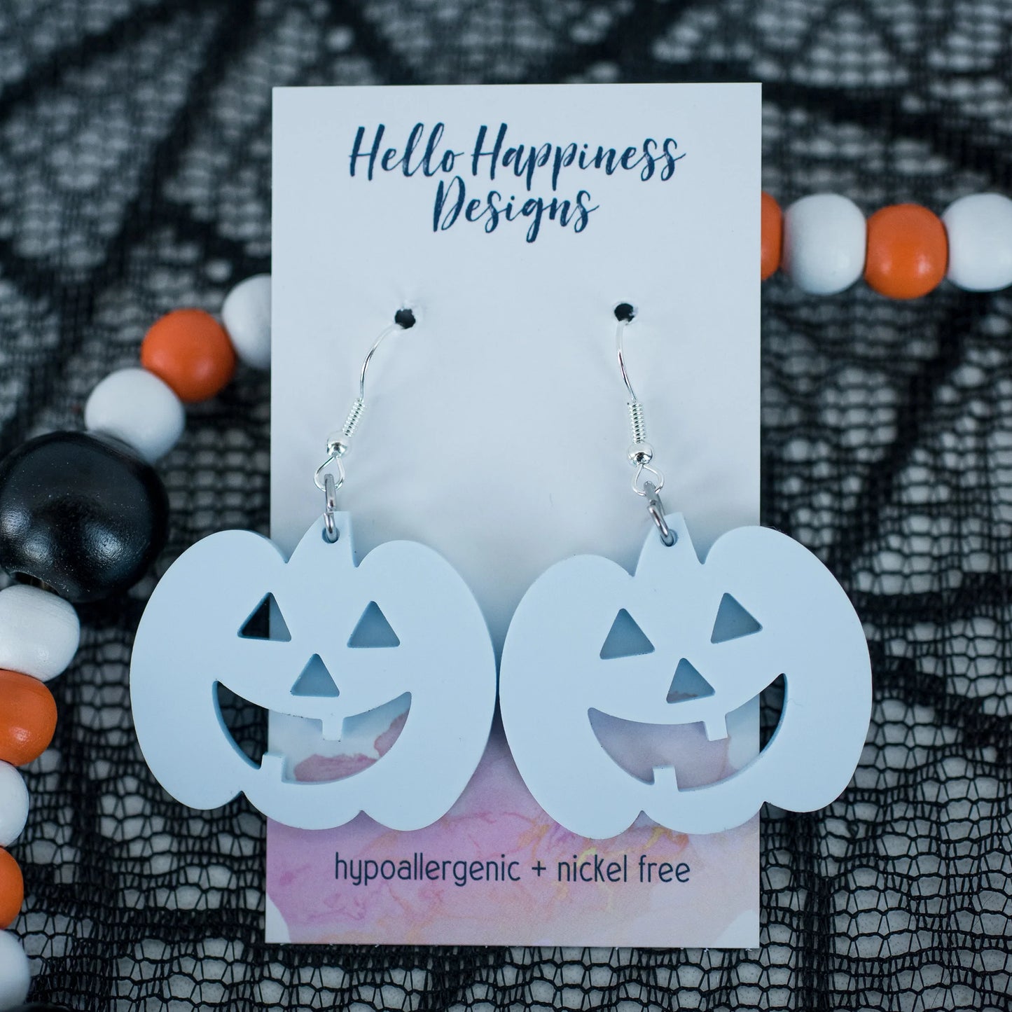 Pastel Jack O'Lantern Dangles