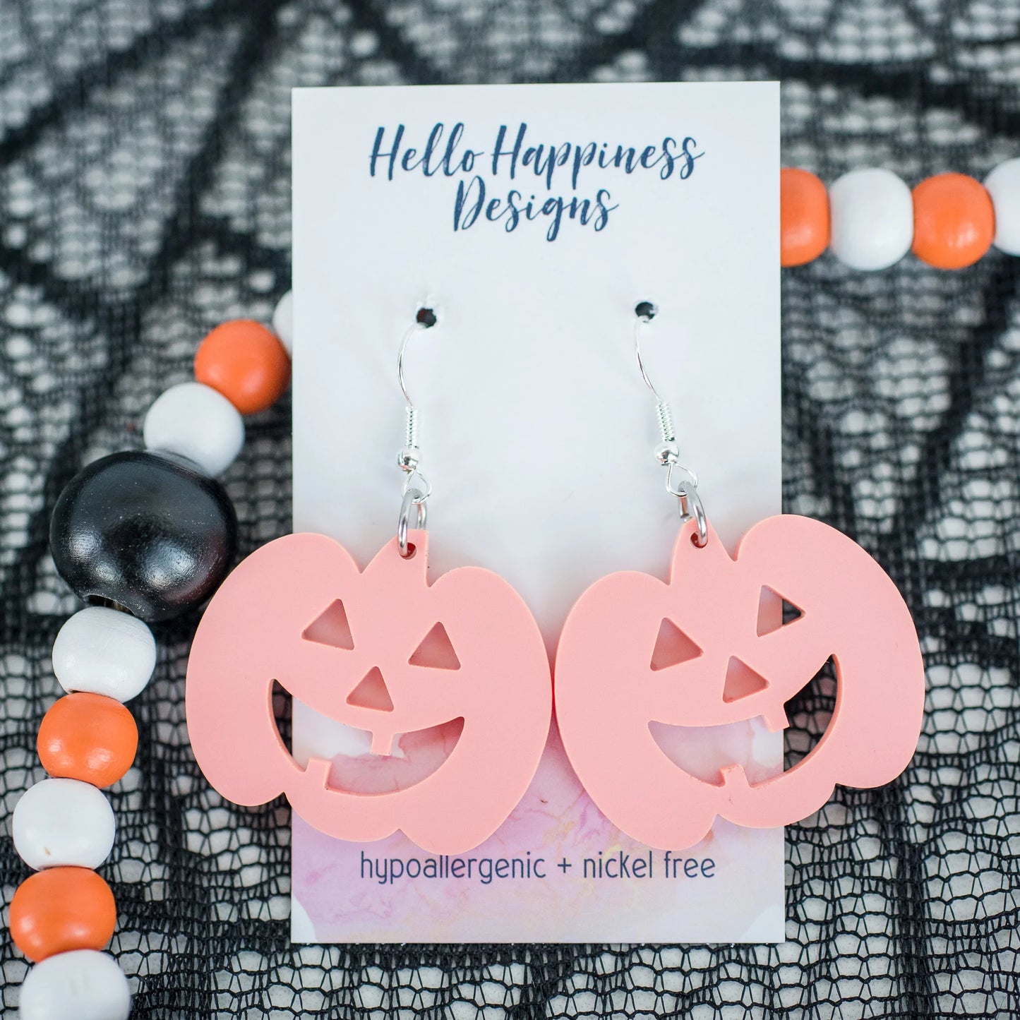 Pastel Jack O'Lantern Dangles